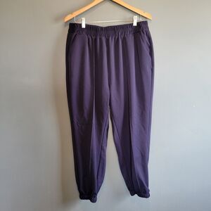 Universal Standard Women's S Blue Knit Ponte Pull On Jogger Pants 14-16 XL